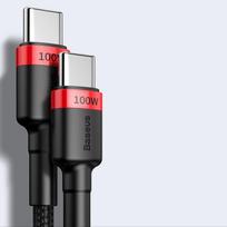 baseus 100w - Baseus CATKLF-AL91 Black/ Red - 3 nuotrauka