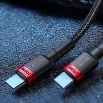 baseus 100w - Baseus CATKLF-AL91 Black/ Red - 4 nuotrauka