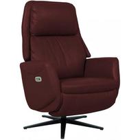 Fotelis Home4you Damiano, tamsiai raudonas (Dark Red)