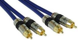 InLine Cinch Cable Audio 2xRCA 1m Blue