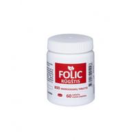 VALENTIS maisto papildas LONGVIT FOLIO RŪGŠTIS 800 mcg, 60 tab.