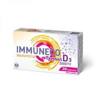 IMMUNECO maisto papildas   VITAMINAS D3 2000 TV, 30 kaps.