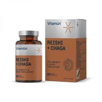 VITAMUN maisto papildas REISHI   CHAGA, 60 kaps.