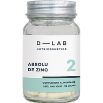 D-LAB maisto papildas NUTRICOSMETICS ABSOLU DE ZINC, 28 kaps.