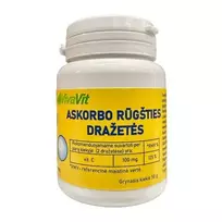VIVAVIT maisto papildas ASKORBO RŪGŠTIS, 200 dražečių