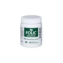 VALENTIS maisto papildas LONGVIT FOLIO RŪGŠTIS 400 mcg, 90 tab.