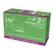 MY FLORA maisto papildas gyvybingos bakterijos COMFORT SPOREBIOTICS, 30 kaps.