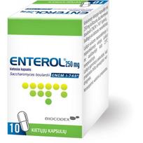 ENTEROL 250 mg kietosios kapsulės N10