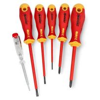FELO Ergonic VDE Izoliuotų atsuktuvų rinkinys su testeriu FL41396398 - 6 vnt.