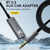 aux bluetooth - Wozinsky WTODB Bluetooth 5.3 garso adapteris / AUX garso imtuvas Juodas (Black) - 7 nuotrauka