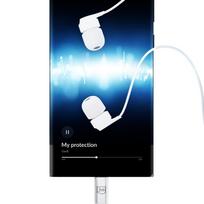 usb c laidines ausines - 3MK Wired USB-C White (Baltos) - 12 nuotrauka