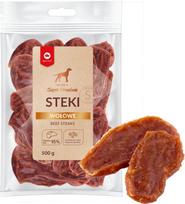Skanėstas šunims Maced Super Premium Beef Steaks, jautiena, 0.5 kg