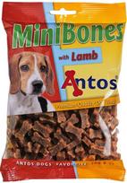 Skanėstas šunims Antos Mini Bones, ėriena, 0.2 kg