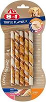 Skanėstas šunims 8in1 Triple Flavour Twisticks, jautiena/vištiena/kiauliena, 0.07 kg, 10 vnt.