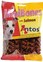 Skanėstas šunims Antos Mini Bones, lašiša, 0.2 kg