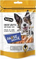 Skanėstas šunims Hau&Miau Pause Snack Wrapped White Rawhide, vištiena, 0.08 kg