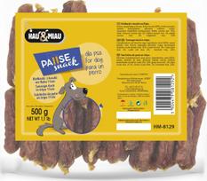 hau miau - Skanėstas šunims Hau&Miau Pause Snack, antiena HM-8129, 0.5 kg - 1 nuotrauka
