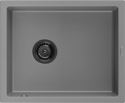 Virtuvinė plautuvė Mexen Pedro Grey Black, granitas, 56 cm x 46 cm x 20 cm