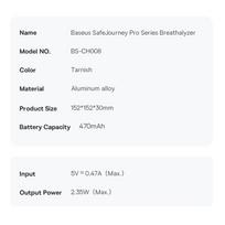 termometras maistui - Baseus SafeJourney Pro (pilkas) - 5 nuotrauka