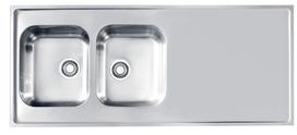 Virtuvinė plautuvė Alveus Classic Pro 110 Sat, nerūdijantysis plienas, 60 cm x 140 cm x 19 cm