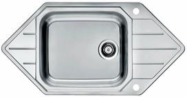 Virtuvinė plautuvė Alveus Praktik 130, nerūdijantysis plienas, 98.5 cm x 50 cm x 21 cm