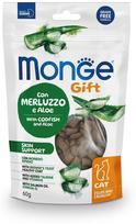 Skanėstas katėms Monge Gift Skin Support, alavijas/menkė, 0.06 kg