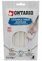 menke - Skanėstas katėms Ontario Lickable Treats Tuna With Codfish, tunas, 0.014 kg, 5 vnt. - 1 nuotrauka