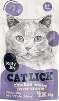 Skanėstas katėms Kitty Joy Cat Lick, vištiena/šukutės, 0.015 kg, 4 vnt.