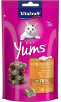 Skanėstas katėms Vitakraft Yums 58897, vištiena/žolė katėms, 0.04 kg