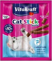 upetakis kg - Skanėstas katėms Vitakraft Stick Classic, lašiša/upėtakis, 0.054 kg, 3 vnt. - 2 nuotrauka