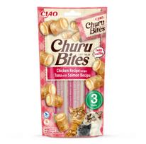 10 30g - Skanėstas katėms Inaba Churu Cat Bites Tuna With Salmon, vištiena/lašiša/tunas, 0.01 kg, 3 vnt. - 4 nuotrauka