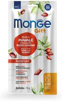 monge pork - Skanėstas katėms Monge Gift Soft Sticks Fussy, kiauliena/sūris/erškėtrožė, 0.015 kg, 3 vnt. - 1 nuotrauka