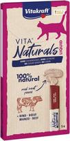 vitakraft kaciu skanestas - Skanėstas katėms Vitakraft Naturals Liquid, jautiena, 0.075 kg, 5 vnt. - 1 nuotrauka