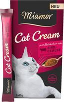 Skanėstas katėms Miamor Cat Cream, jautiena, 0.075 kg, 5 vnt x 15 g.