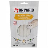 vitaminai katems - Skanėstas katėms Ontario Lickable Treats Chicken With Multi Vitamins, vištiena, 0.014 kg, 5 vnt. - 2 nuotrauka