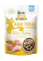 liofilizuoti - Skanėstas katėms Brit Raw Treat Hair & Skin, žuvis/kalakutiena, 0.04 kg - 2 nuotrauka