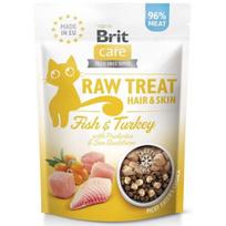 liofilizuoti - Skanėstas katėms Brit Raw Treat Hair & Skin, žuvis/kalakutiena, 0.04 kg - 4 nuotrauka