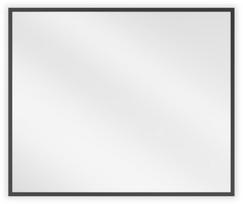 Veidrodis Mexen Loft, klijuojamas, 60 cm x 50 cm, juodas (Black)
