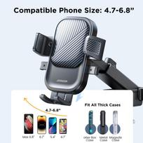joyroom holder - Joyroom JR-OK6 automobilinis telefono laikiklis ant prietaisų skydelio, Juodas (Black) - 5 nuotrauka