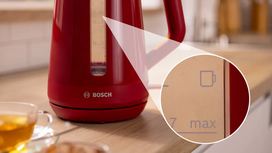 elektrinis virdulys 1.7 l - Bosch MyMoment TWK1M124 Raudonas (Red) - 4 nuotrauka