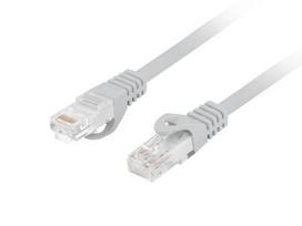 utp kabelis cat 6 - LANBERG Patchcord cat.6 FTP LSZH CU 0.5m grey Fluke passed - 1 nuotrauka