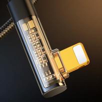 usb laidas kampinis - Joyroom S-UL012A6 2.4A 1.2m Black - 7 nuotrauka
