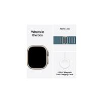 ultra apple watch - Apple Watch Ultra 3 GPS + Cellular 49mm Natural Titanium Case with Light Blue Alpine Loop - Medium - 1 nuotrauka