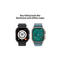 ultra apple watch - Apple Watch Ultra 3 GPS + Cellular 49mm Natural Titanium Case with Light Blue Alpine Loop - Medium - 3 nuotrauka