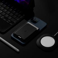 magnetinis korteliu deklas - Spigen Valentinus MagSafe Kortelių Laikiklis Juodas (Black) - 2 nuotrauka