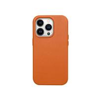 Apple "Mag Leather Case for iPhone 15 Pro" Oranžinis (Orange)