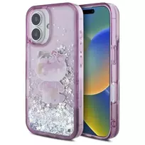 50 jubiliejus - Hello Kitty "Liquid Glitter 50th Anniversary Party Case for Apple iPhone 16 6.1" Violetinė (Purple) - 1 nuotrauka