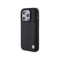 odiniai telefonu deklai - BMW Leather Textured & Stripe dėklas iPhone 15 Pro - Juodas (Black) - 2 nuotrauka