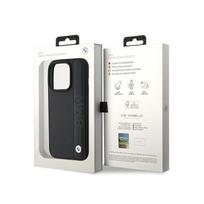 odiniai telefonu deklai - BMW Leather Textured & Stripe dėklas iPhone 15 Pro - Juodas (Black) - 3 nuotrauka