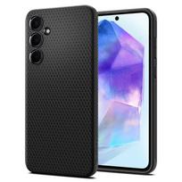Spigen "Liquid Air Case for Samsung Galaxy A55 5G" Juodas (Black)